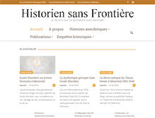 Tablet Screenshot of historien-sans-frontiere.com